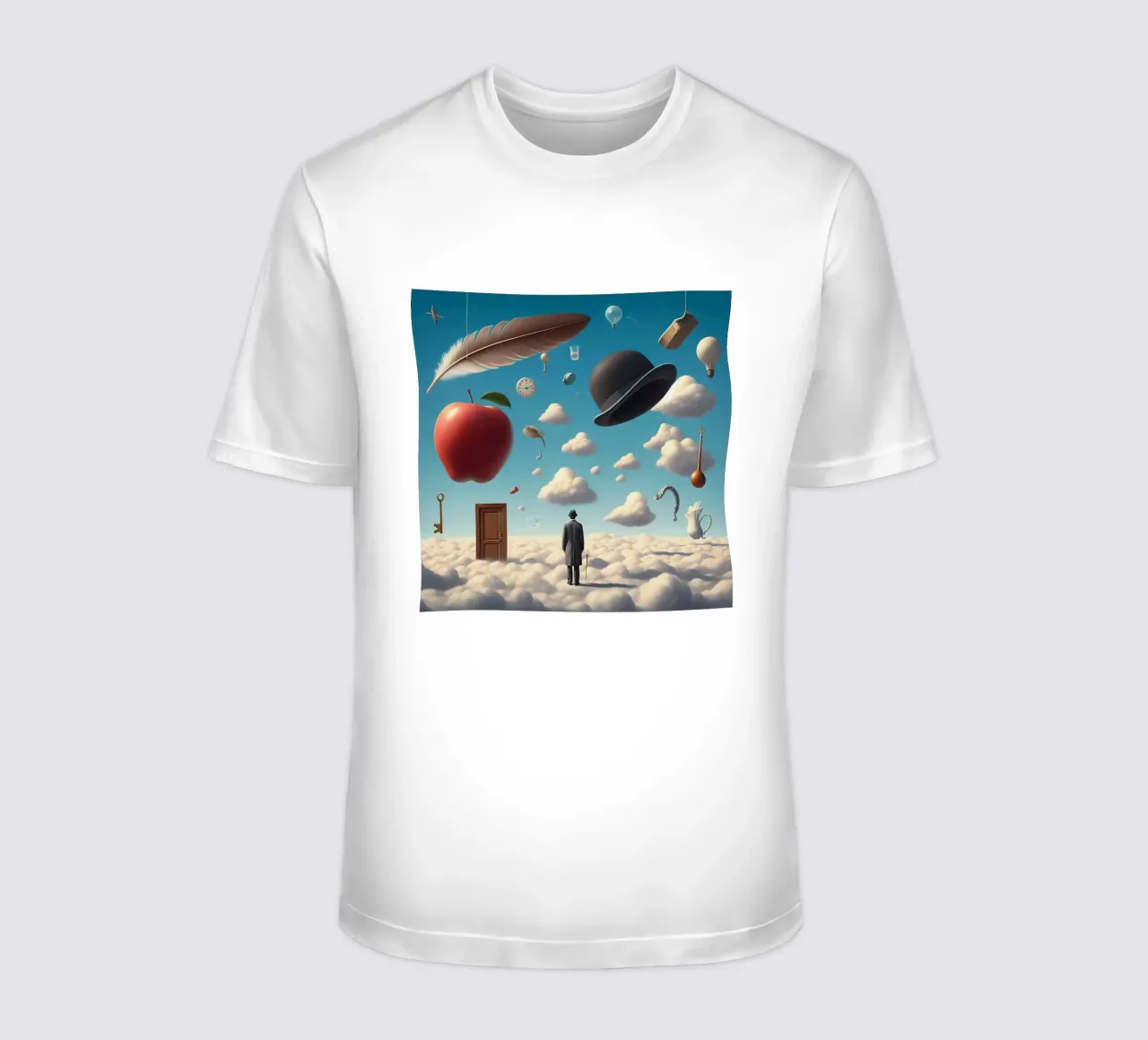 René Magritte, l'enigmatico surrealista t-shirt da Corene Morar