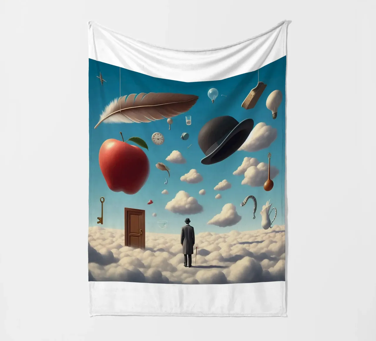 René Magritte, l'enigmatico surrealista coperta in pile da Corene Morar