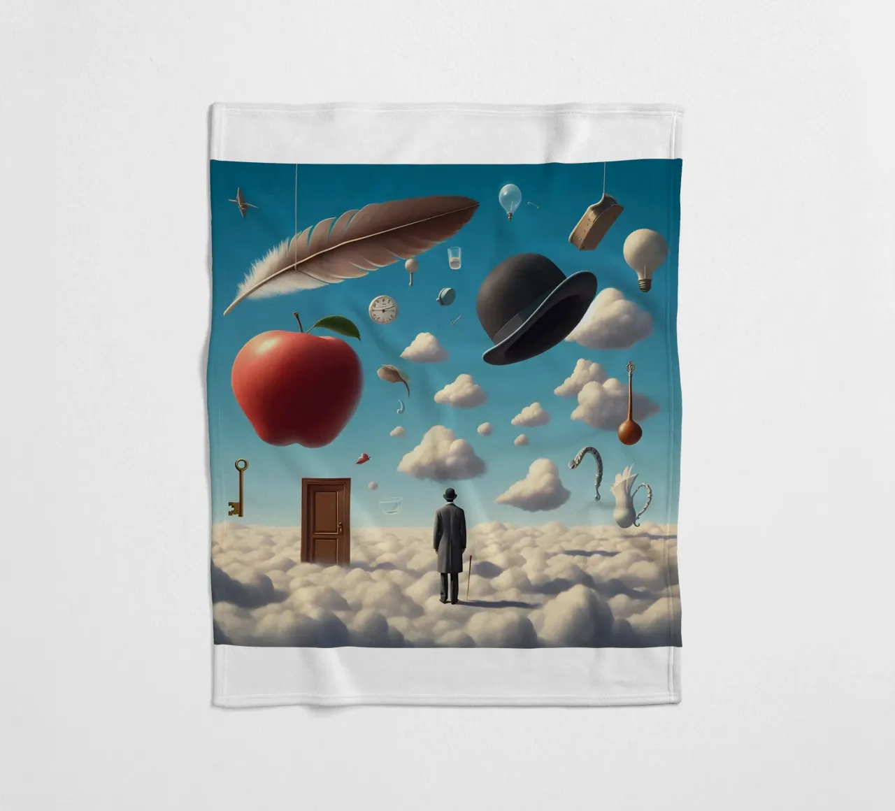 René Magritte, l'enigmatico surrealista coperta in pile da Corene Morar