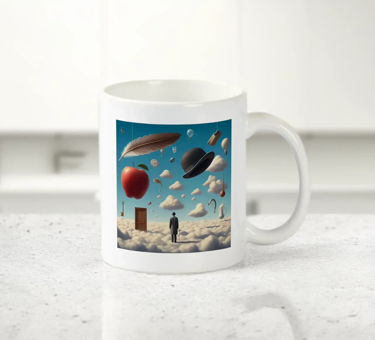 René Magritte, l'enigmatico surrealista tazza in ceramica da Corene Morar