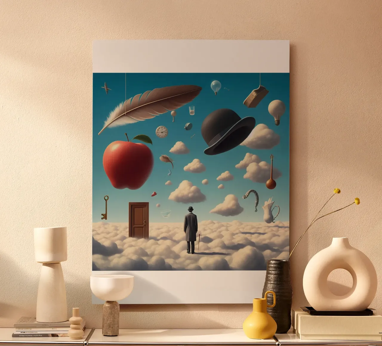 René Magritte, l'enigmatico surrealista alluminio dibond da Corene Morar