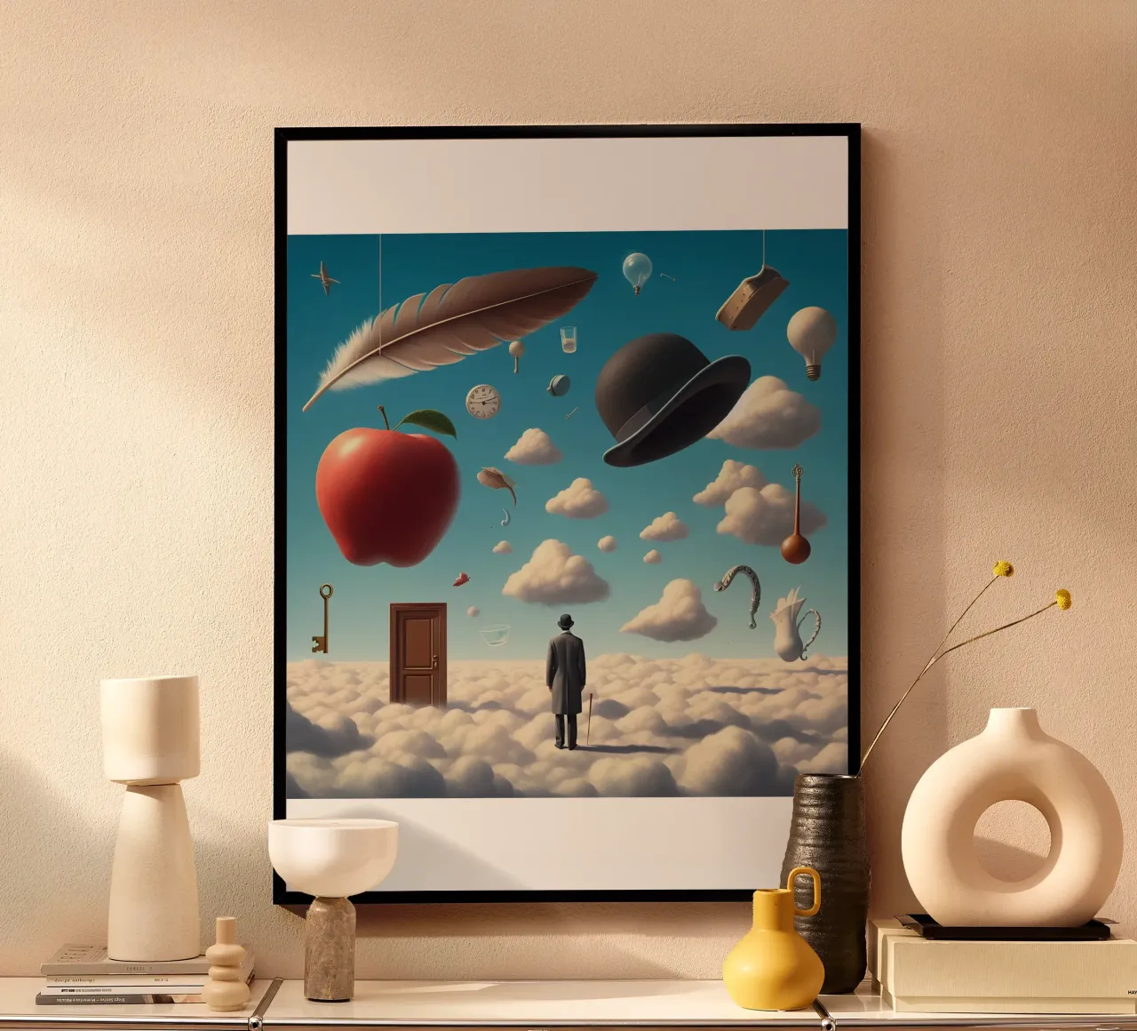René Magritte, l'enigmatico surrealista carta hahnemühle da Corene Morar