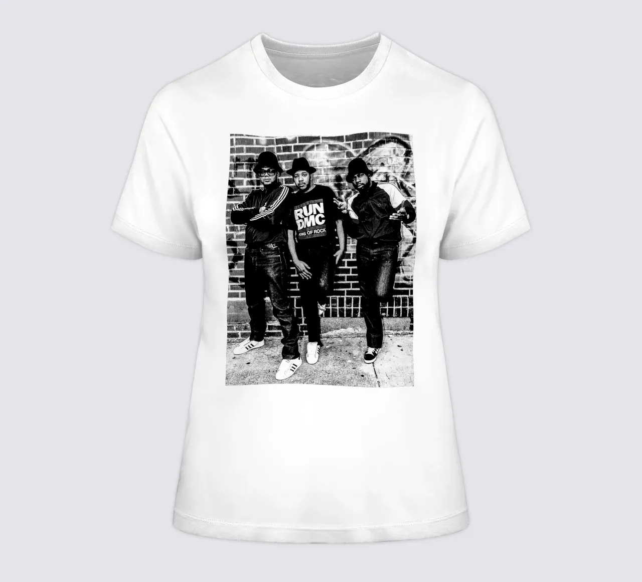 run dmc band women's fitted t-shirt by vanhesling