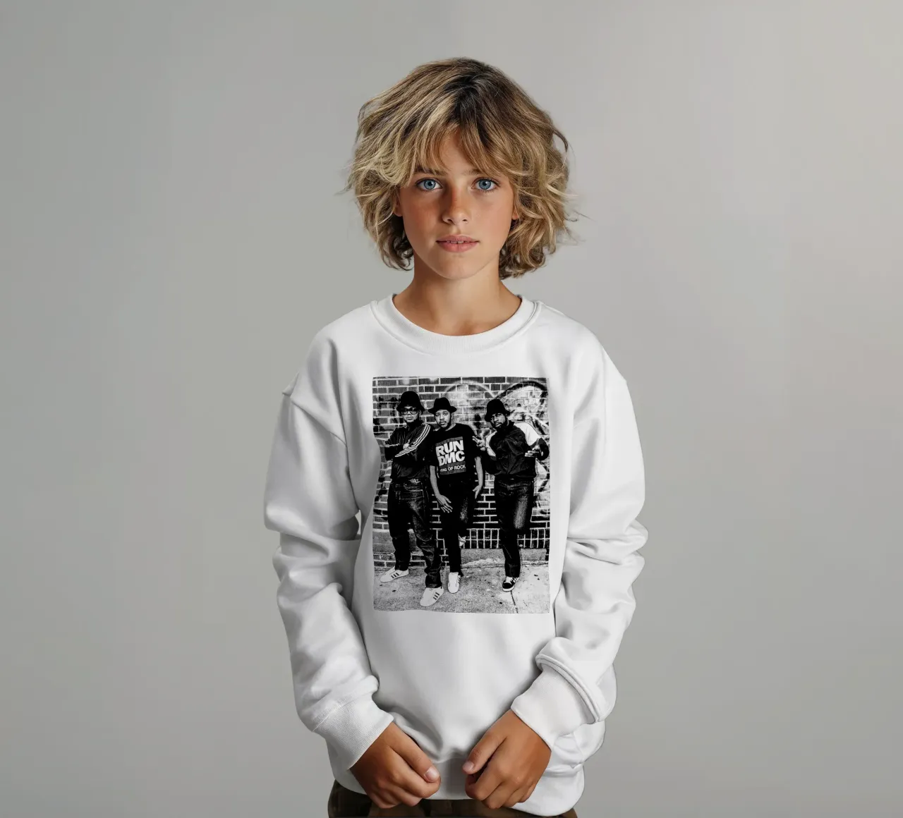eseguire la banda dmc felpa bambino da vanhesling