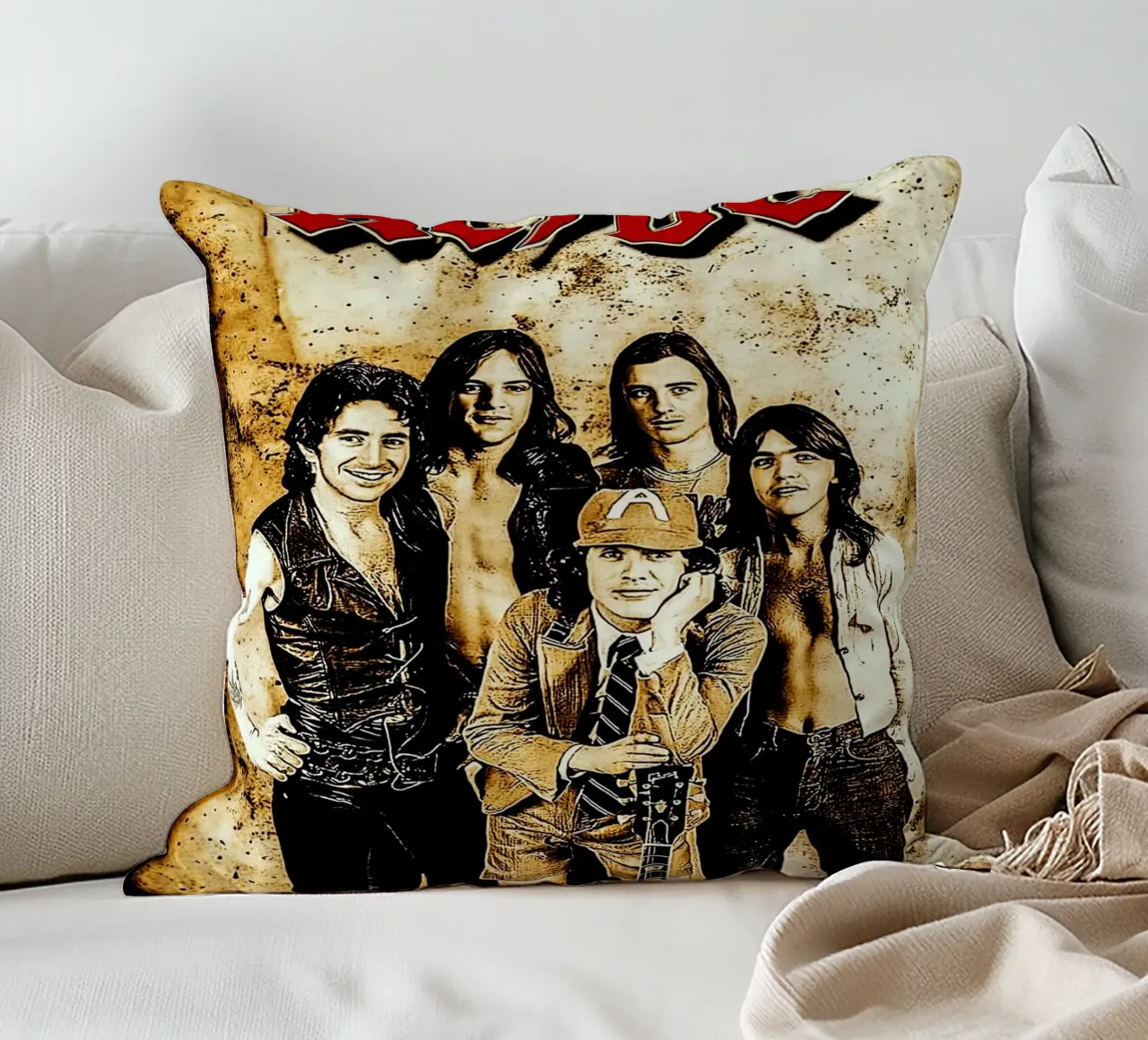 Gruppo AC/DC cuscino da vanhesling