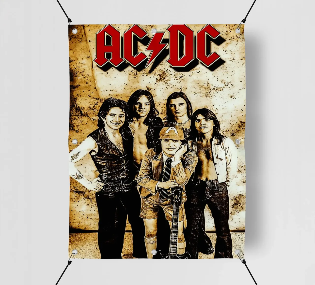 Gruppo AC/DC telo in pvc da vanhesling