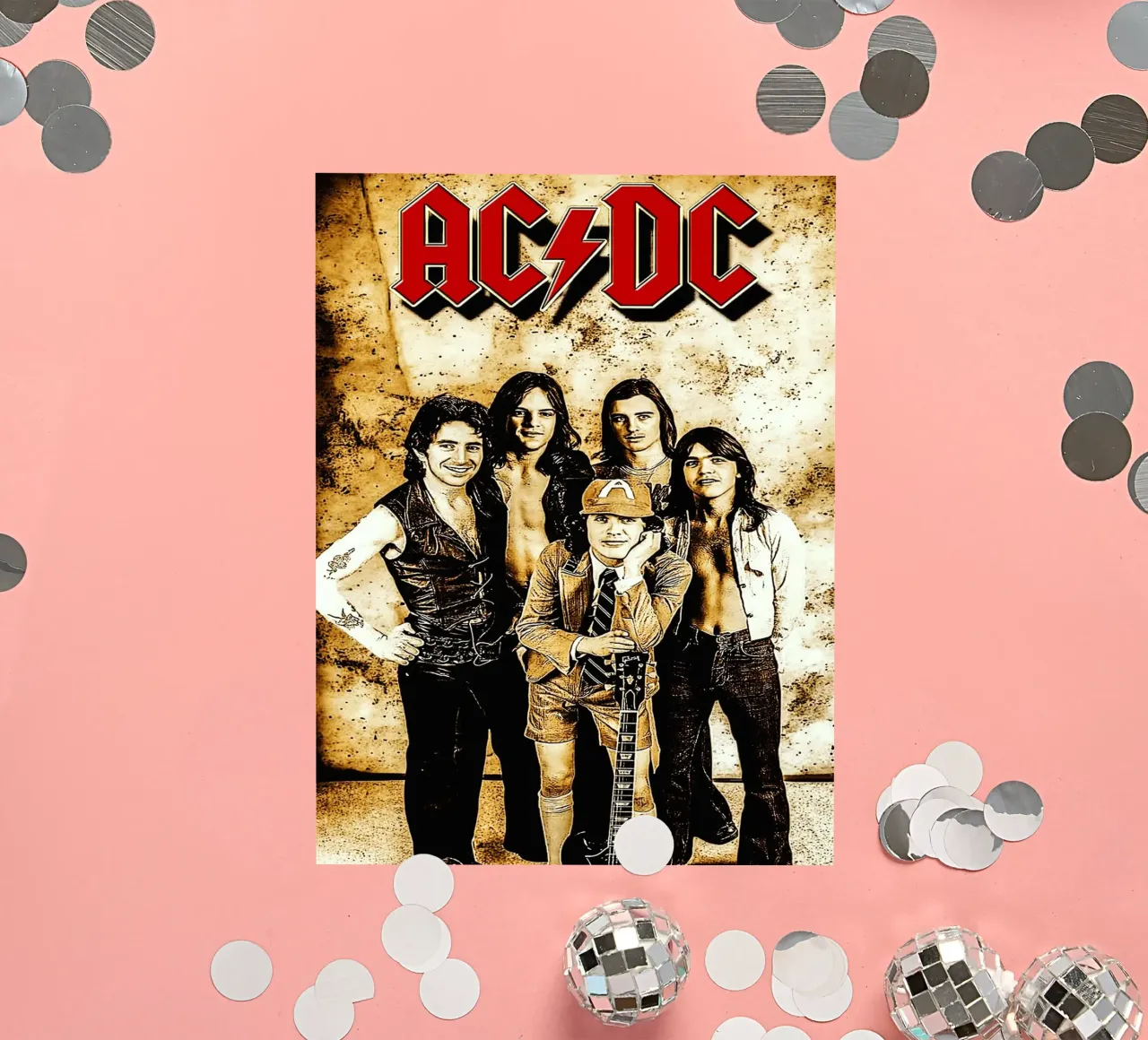 Groupe AC/DC autocollant de vanhesling