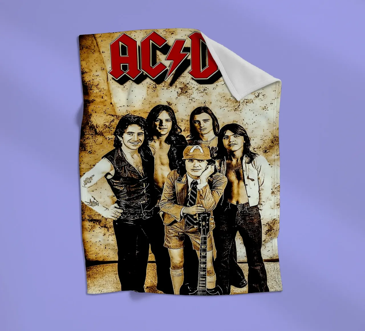Gruppo AC/DC coperta in pile da vanhesling