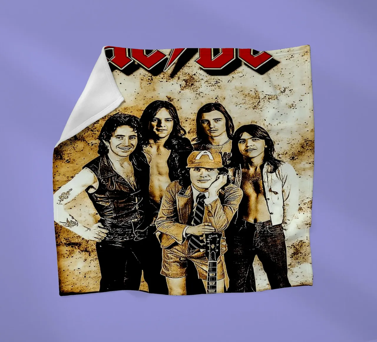 Gruppo AC/DC coperta in pile da vanhesling