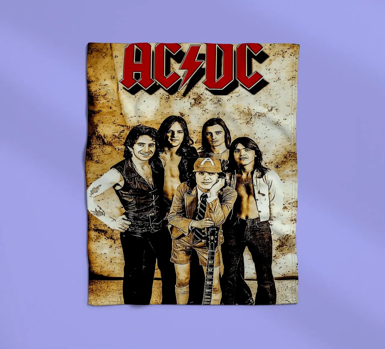 Gruppo AC/DC coperta in pile da vanhesling