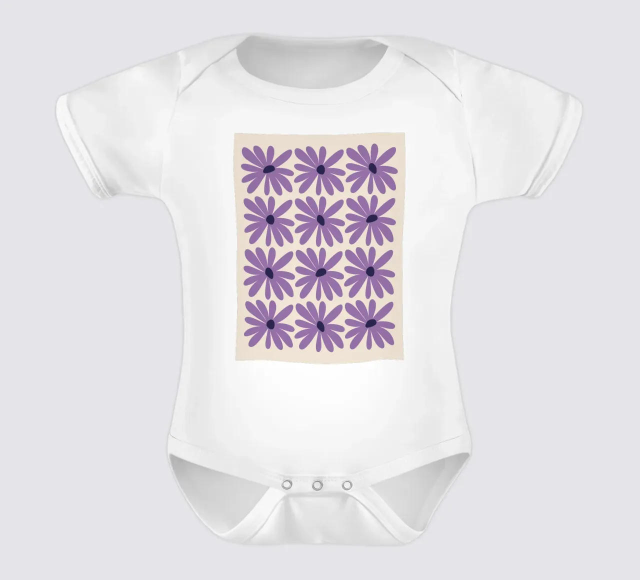 Fiori II body neonato maniche corte da Galaxy Eyes