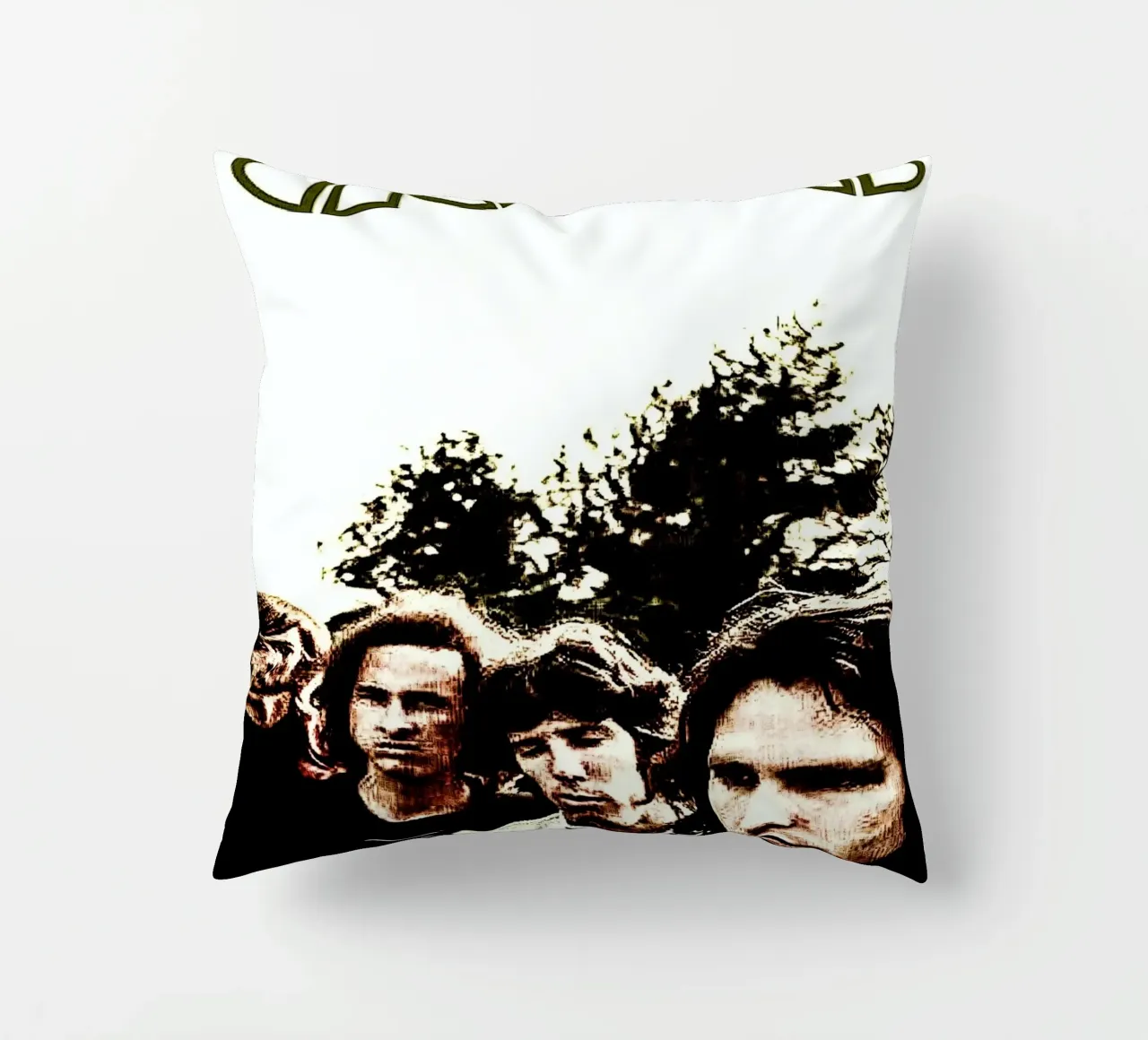 the doors band decorative cushion by vanhesling