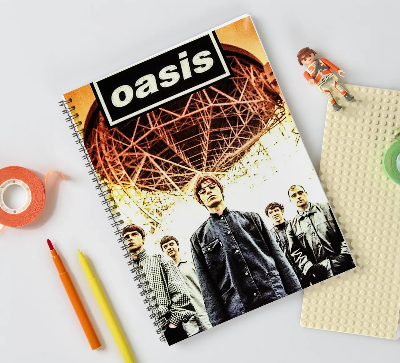 oasis band spiral notebook by vanhesling