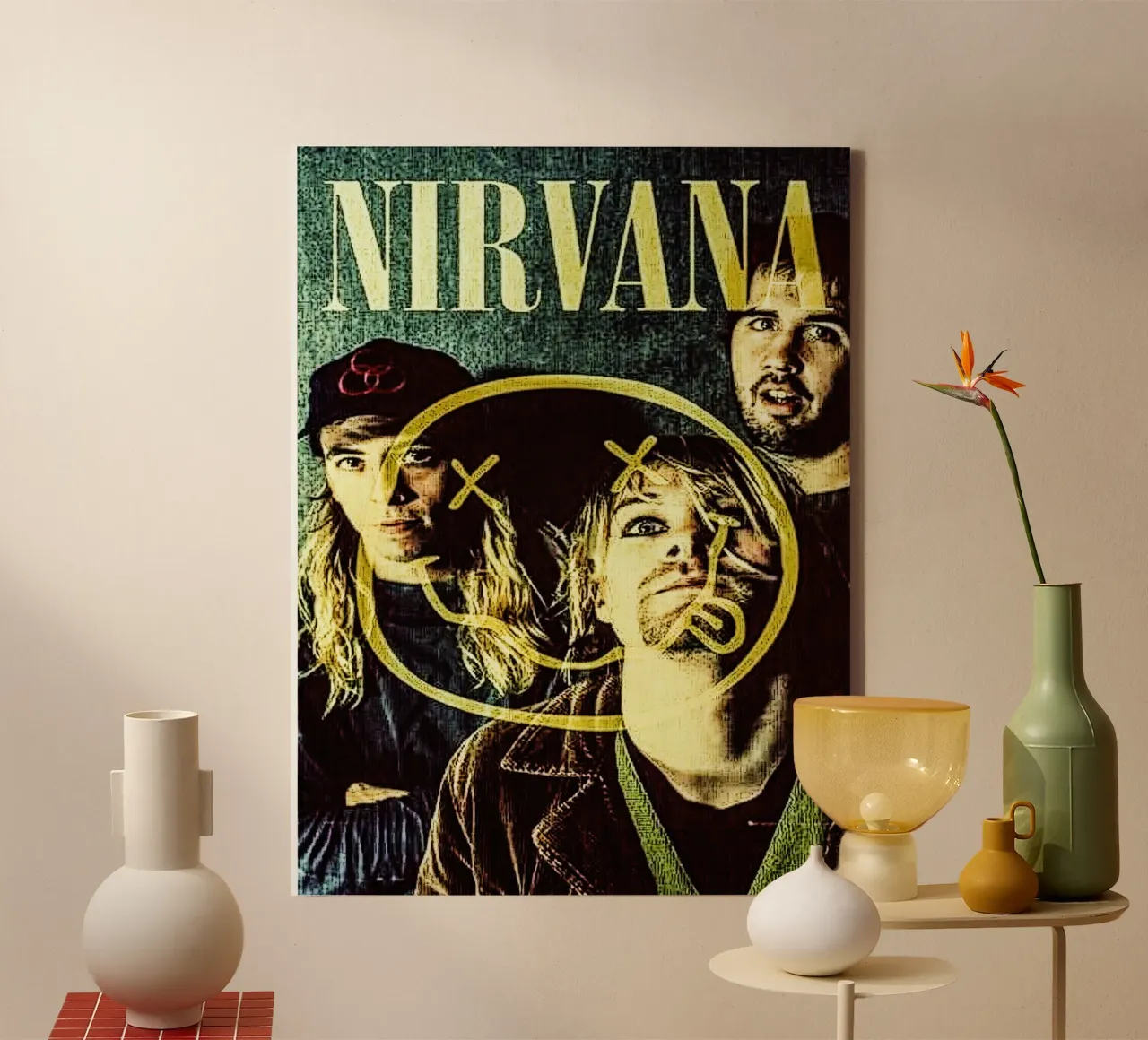 nirvana band canvas by vanhesling