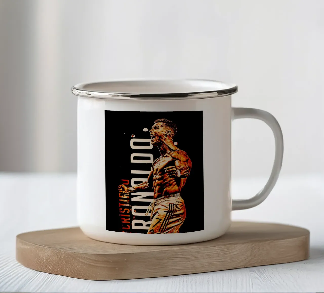 Cristiano Ronaldo tazza in smalto da ontoseno