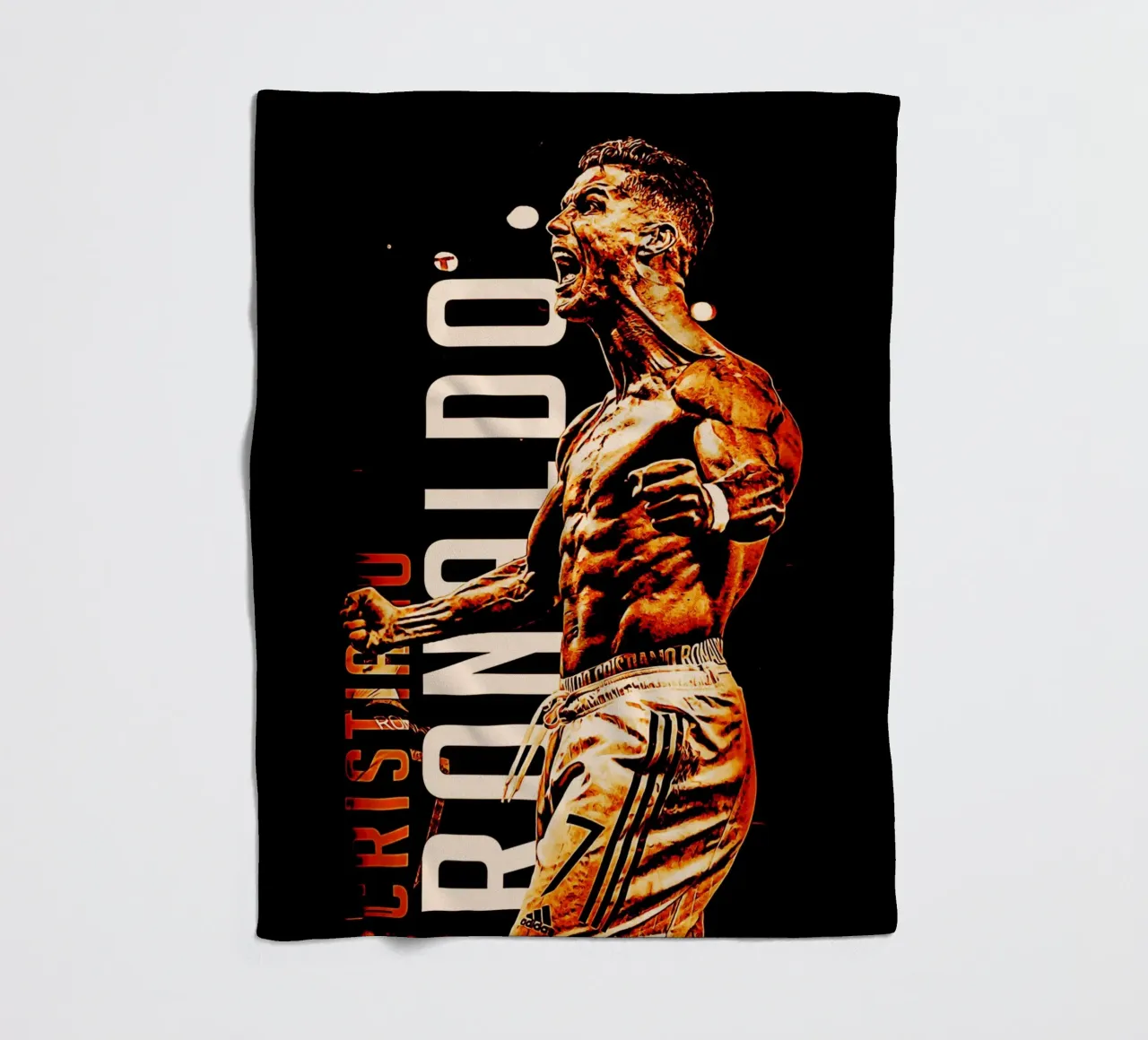 Cristiano Ronaldo coperta in pile da ontoseno