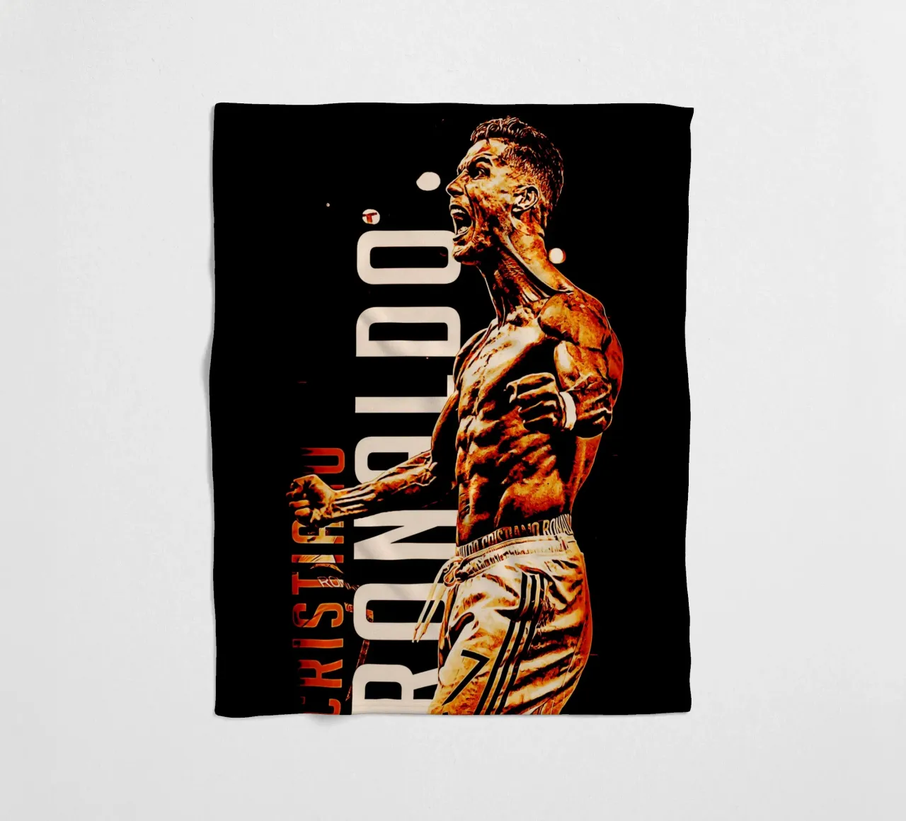 Cristiano Ronaldo coperta in pile da ontoseno