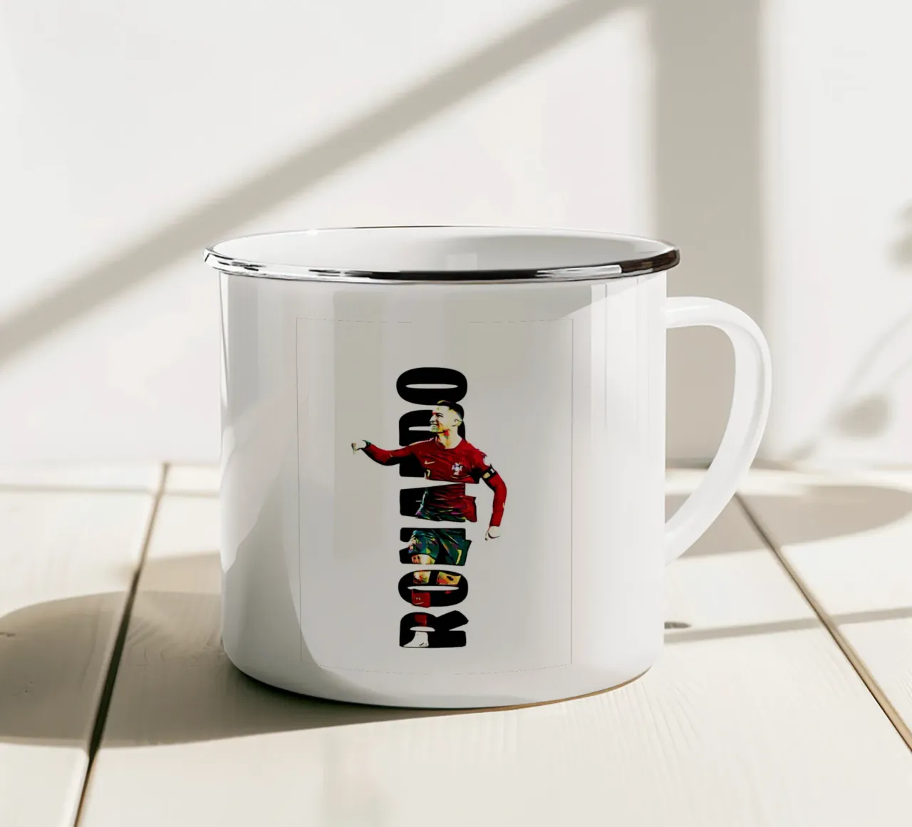 Cristiano Ronaldo 2 tazza in smalto da ontoseno