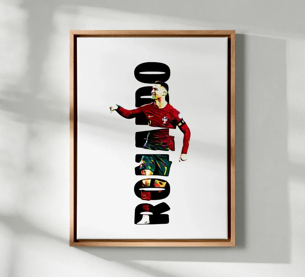 Cristiano Ronaldo 2 canvas met Baklijst van ontoseno