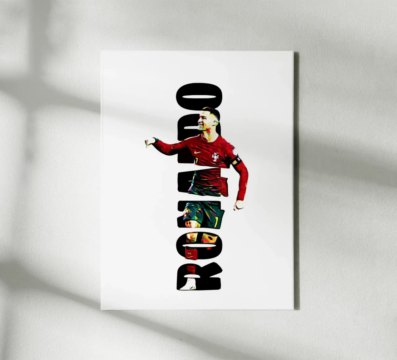 Cristiano Ronaldo 2 canvas met Baklijst van ontoseno
