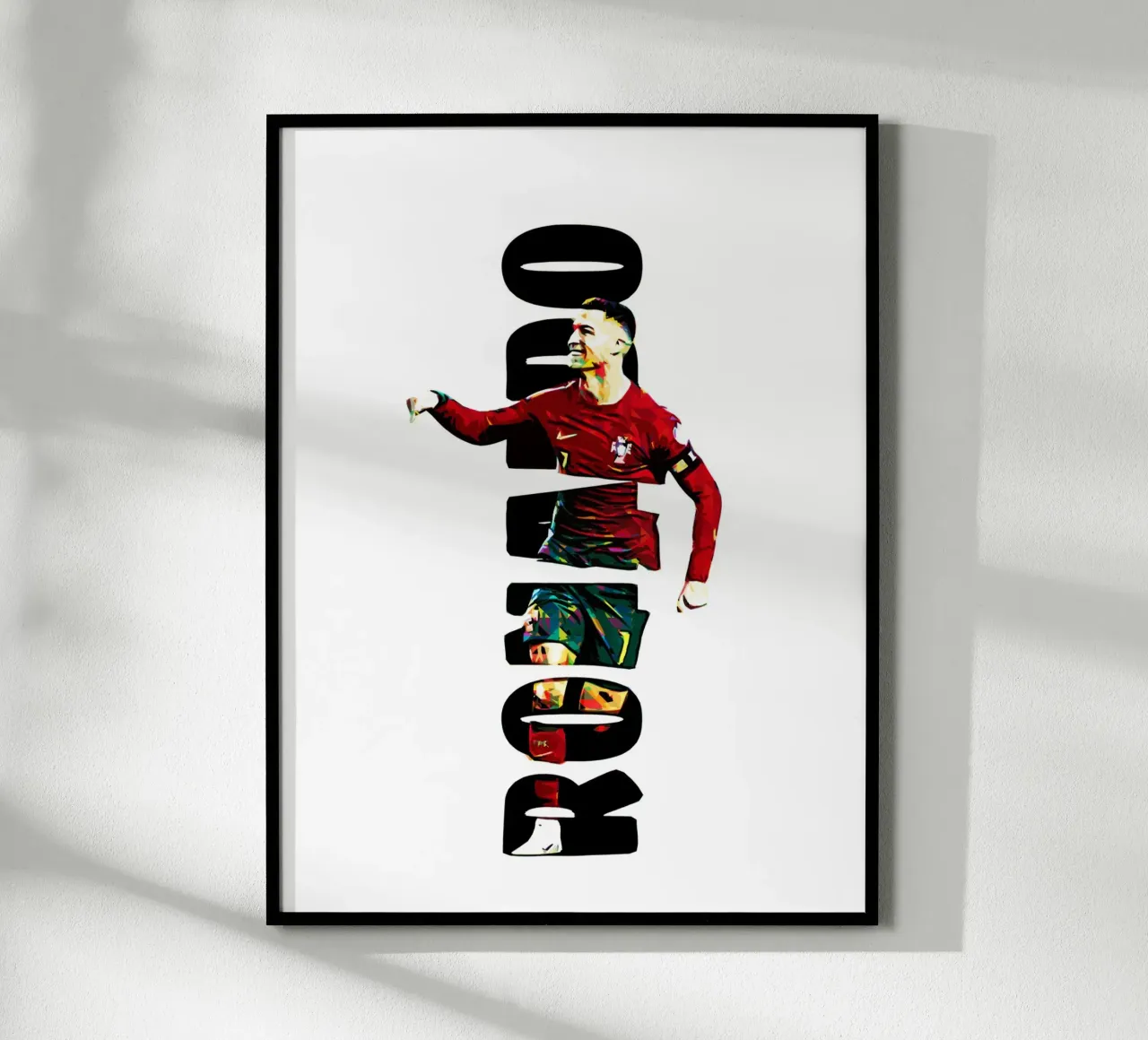 Cristiano Ronaldo 2 poster con telaio in legno da ontoseno