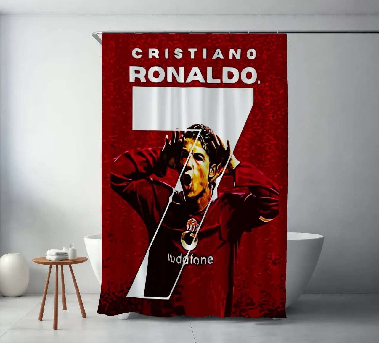 Cristiano Ronaldo 4 tenda da doccia da ontoseno