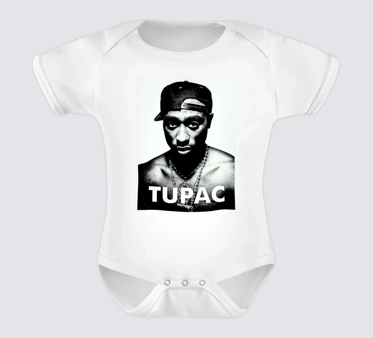 Tupac Shakur body neonato maniche corte da vanhesling