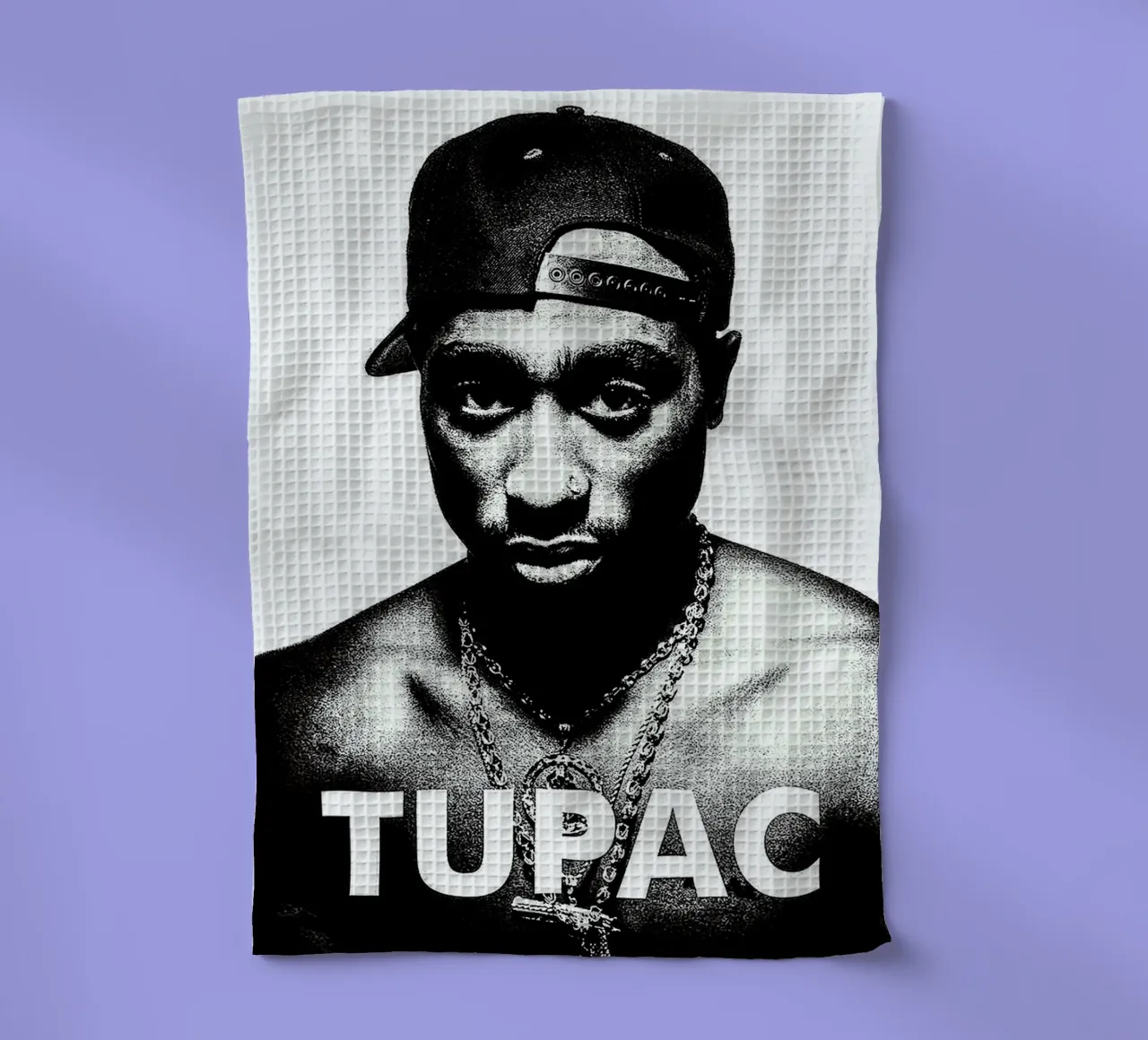 Tupac Shakur tea towel by vanhesling