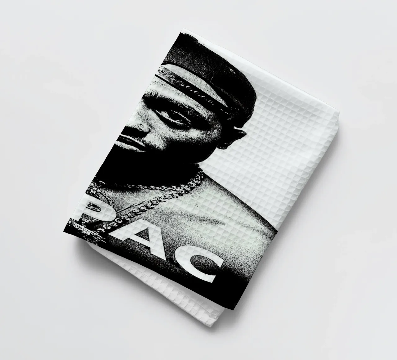 Tupac Shakur tea towel by vanhesling