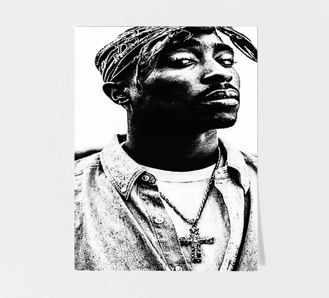 Tupac Shakur foglio adesivo da vanhesling