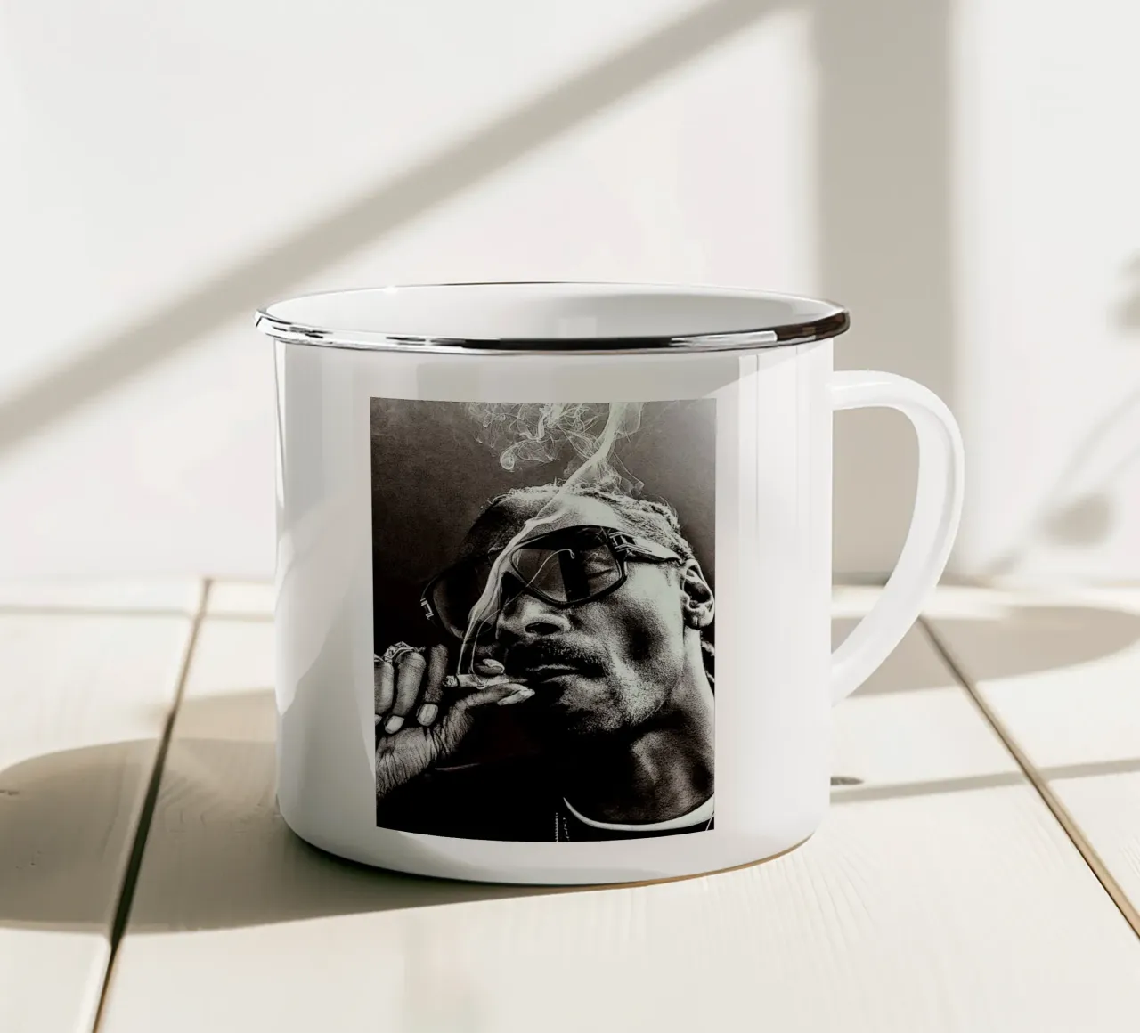 snoop dog tazza in smalto da vanhesling