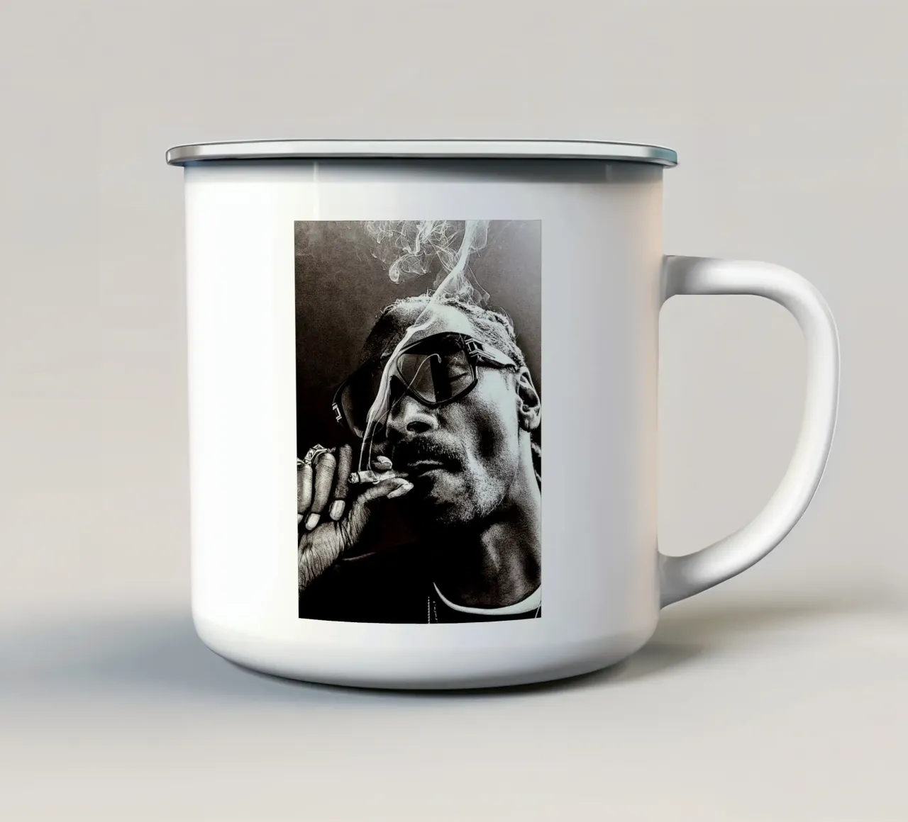 snoop dog tazza in smalto da vanhesling