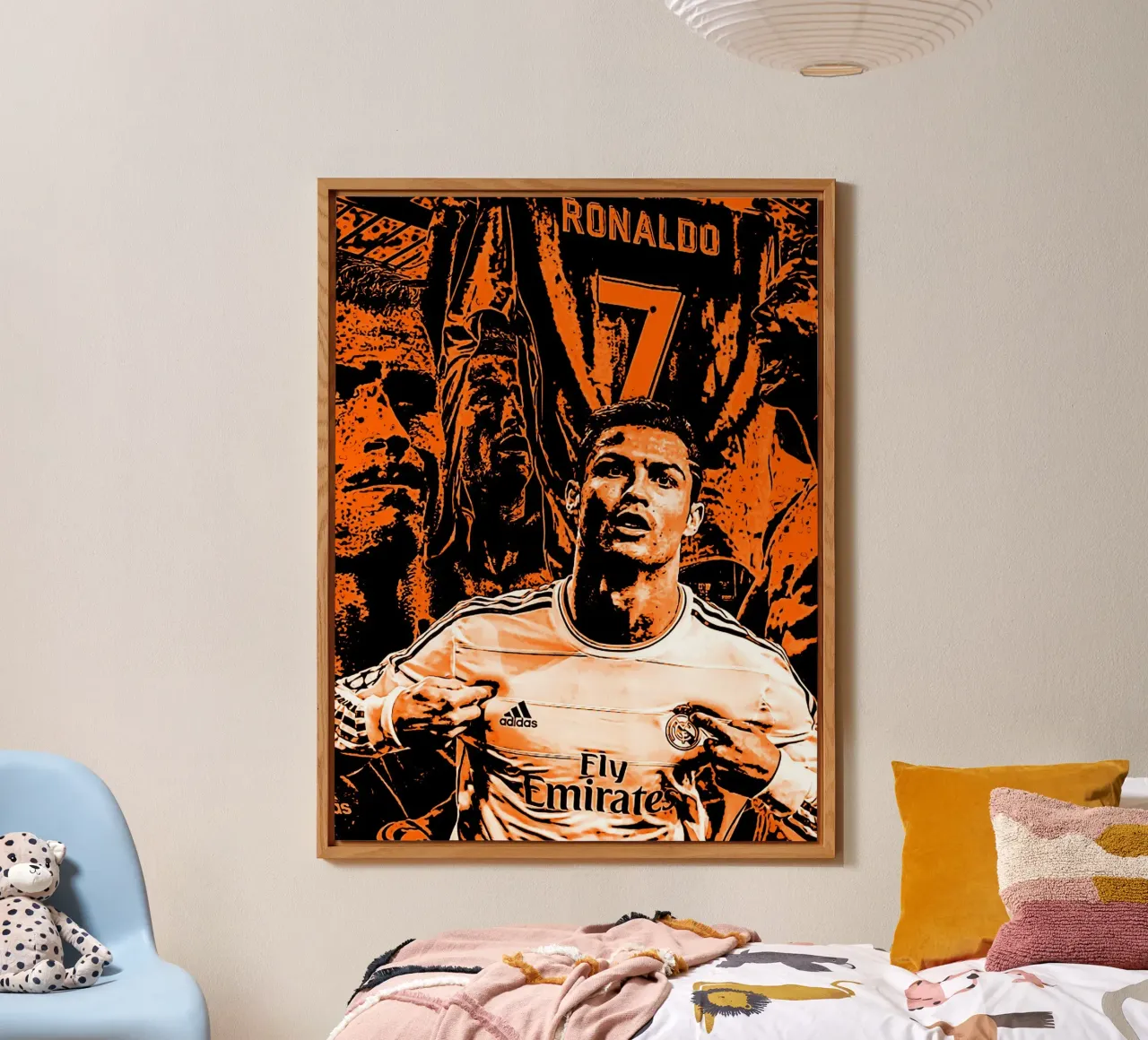 Cristiano Ronaldo goat 4 alluminio dibond da ontoseno