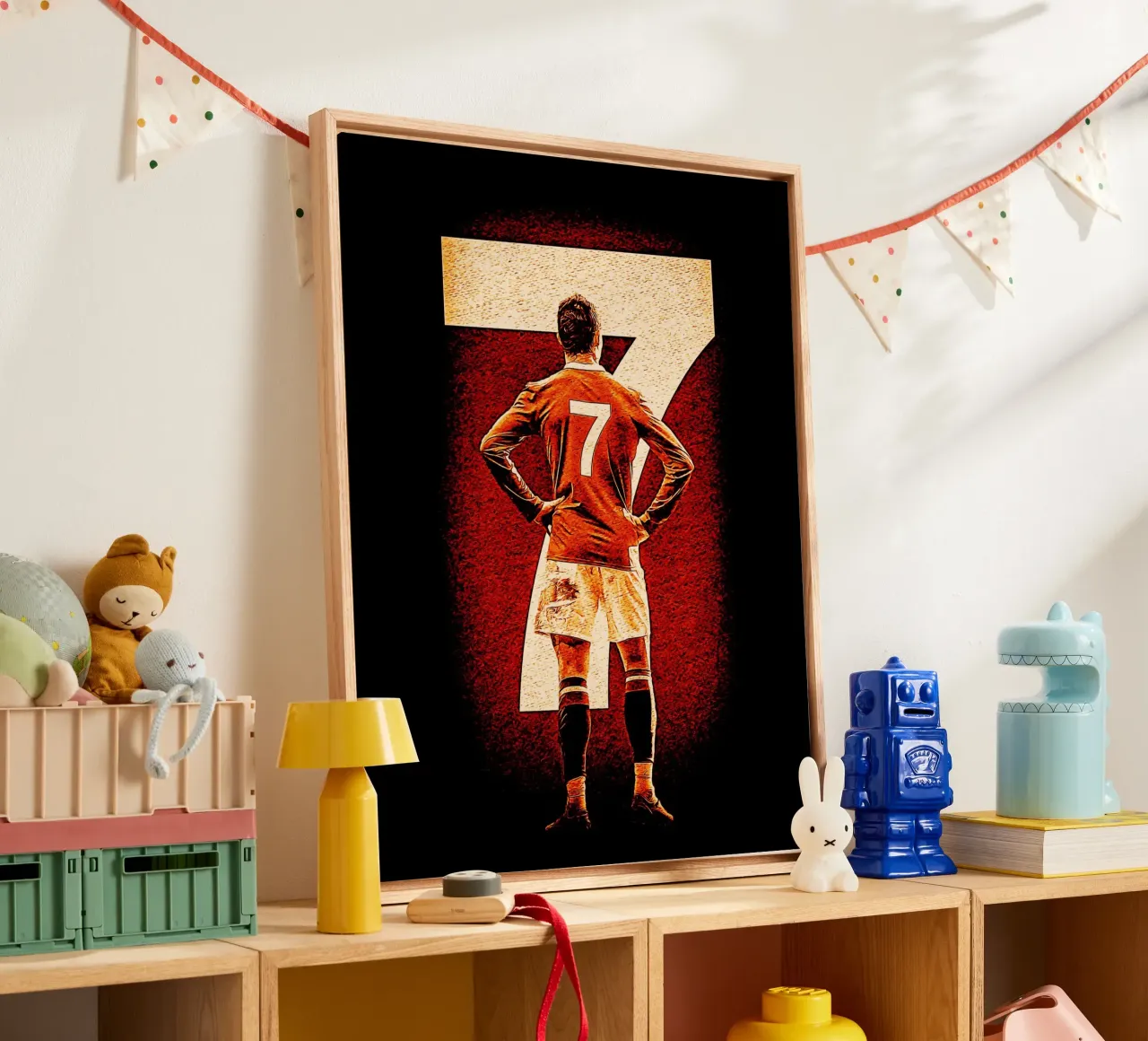 Cristiano Ronaldo geit 2 canvas met Baklijst van ontoseno