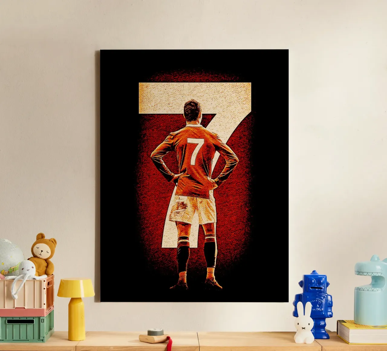 Cristiano Ronaldo geit 2 canvas met Baklijst van ontoseno