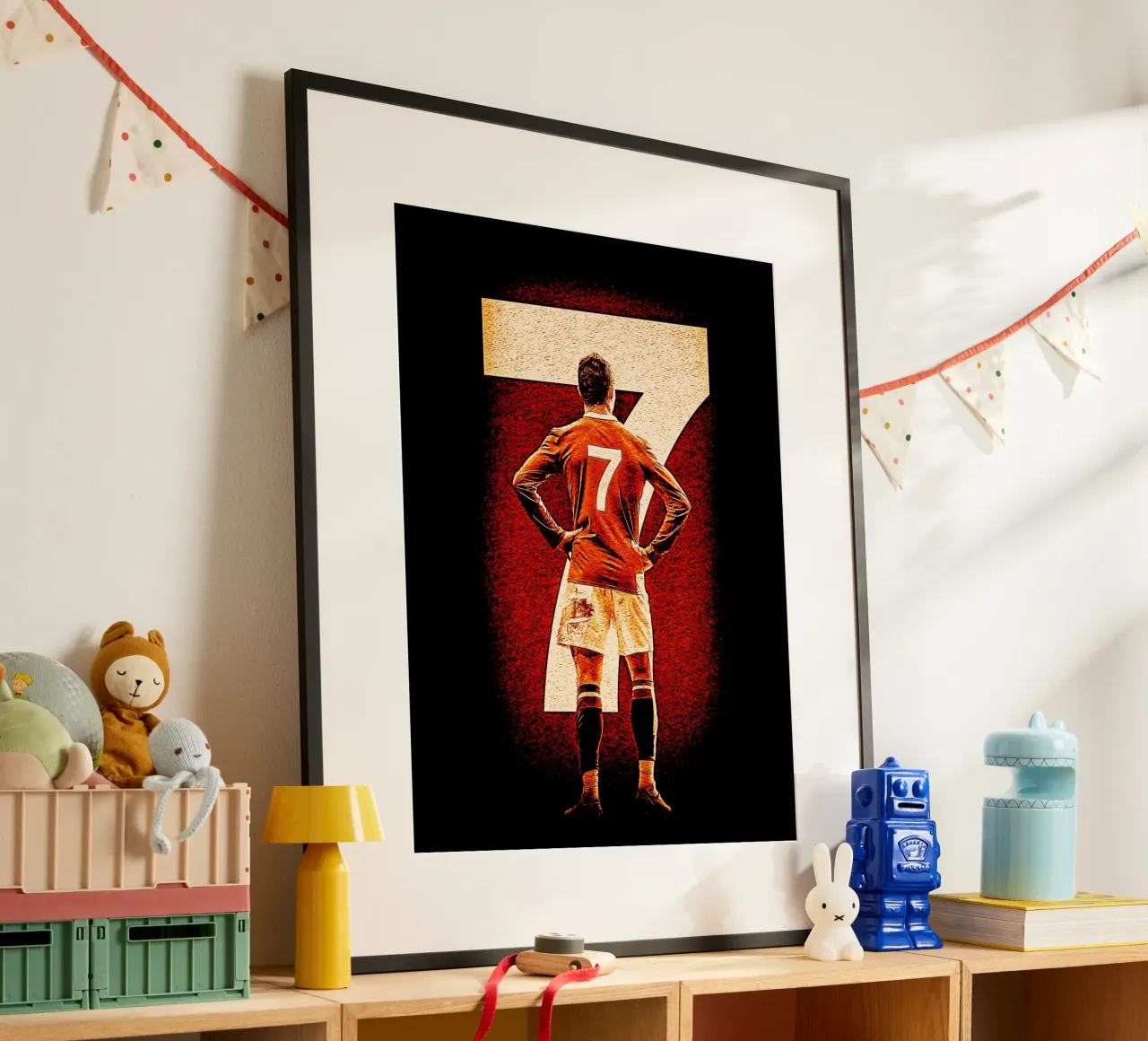 Cristiano Ronaldo goat 2 poster con telaio in plastica da ontoseno