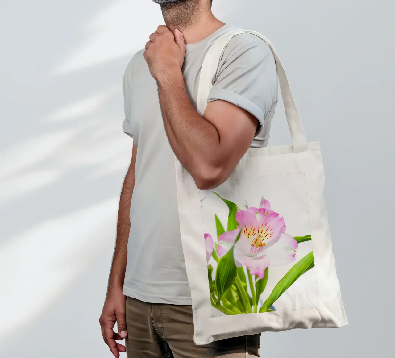 studi sulla flora #13 borsa in juta da rafael campezato