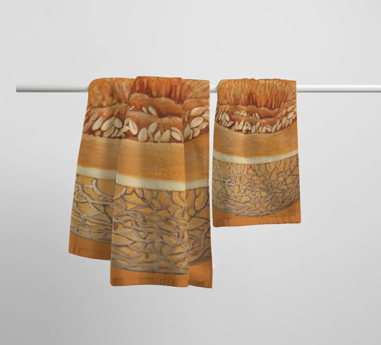 Melon Drip | Press Play Art Print Remix towel by Press Play Art Prints
