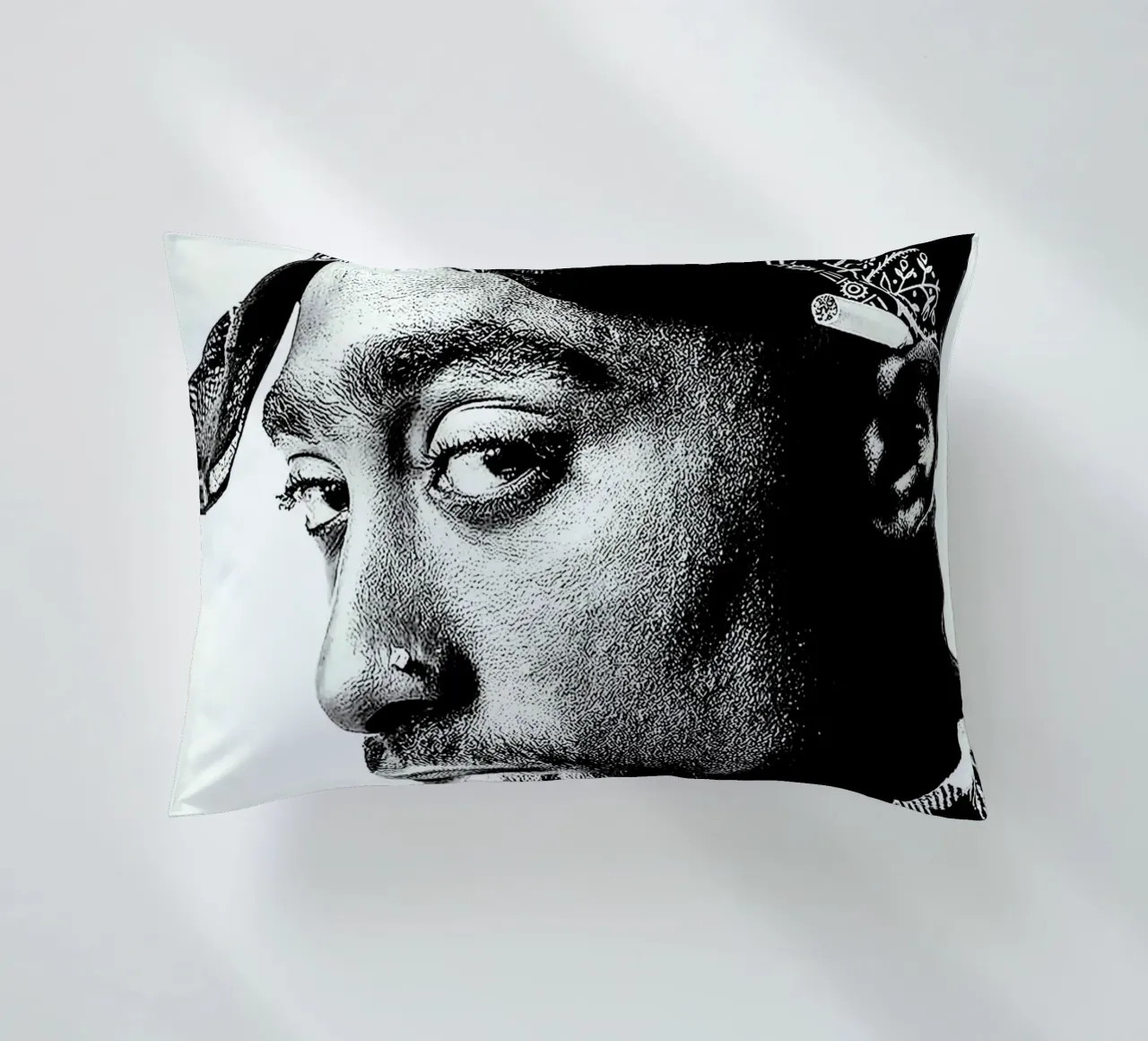 Tupac Shakur decorative cushion by vanhesling