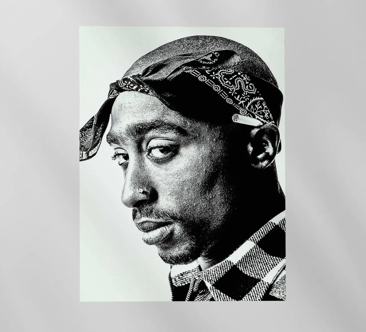 Tupac Shakur pellicola backlit da vanhesling