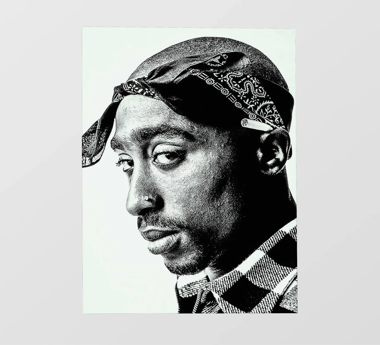 Tupac Shakur pellicola backlit da vanhesling