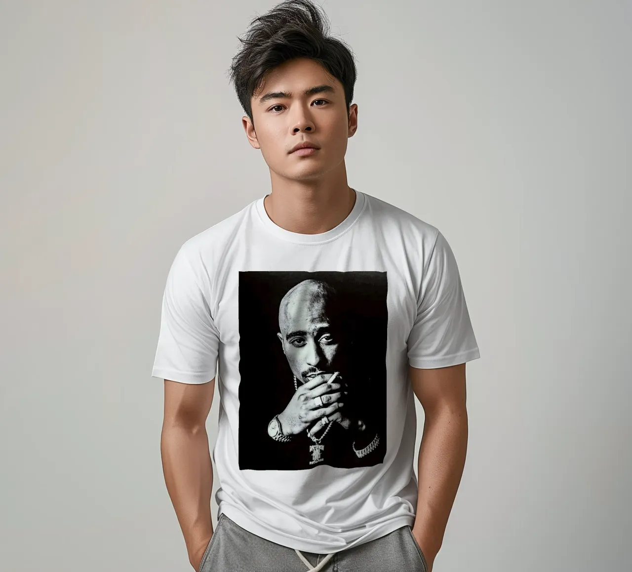 Tupac Shakur t-shirt da vanhesling