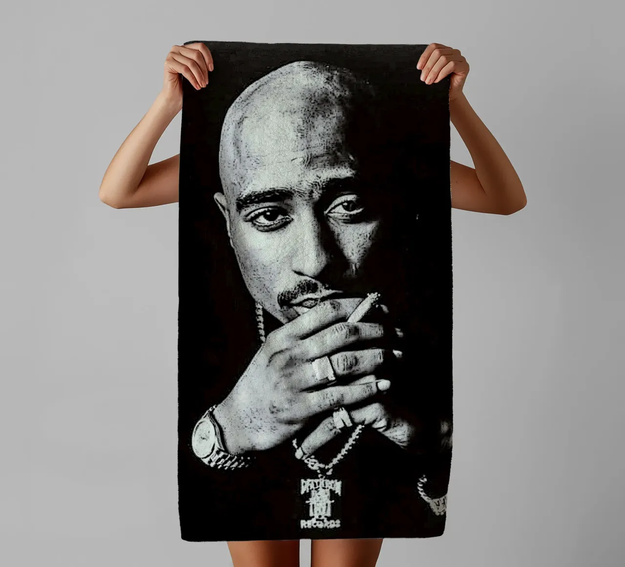 Tupac Shakur towel by vanhesling