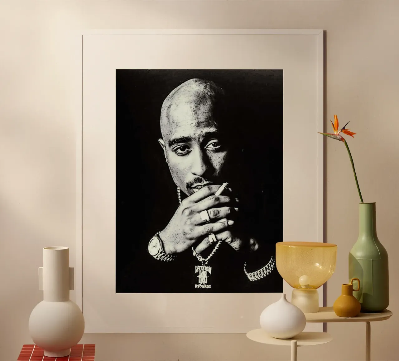 Tupac Shakur carta hahnemühle da vanhesling