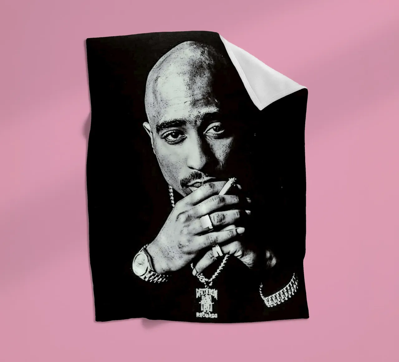 Tupac Shakur coperta in pile da vanhesling