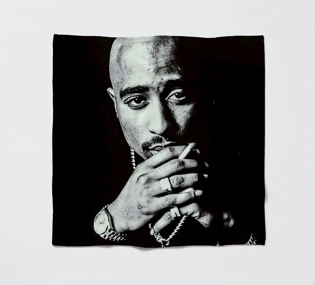 Tupac Shakur coperta in pile da vanhesling