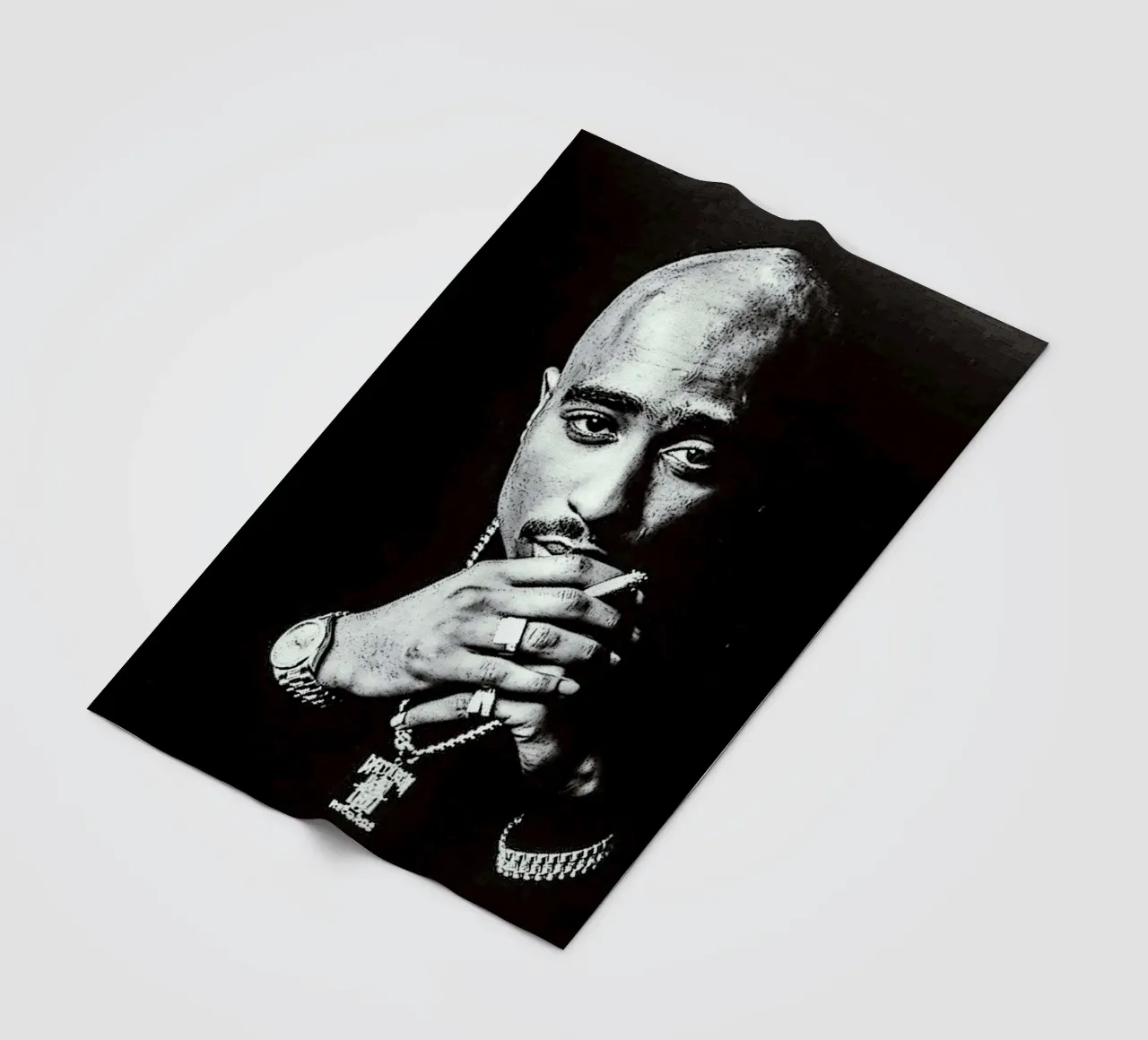 Tupac Shakur coperta in pile da vanhesling