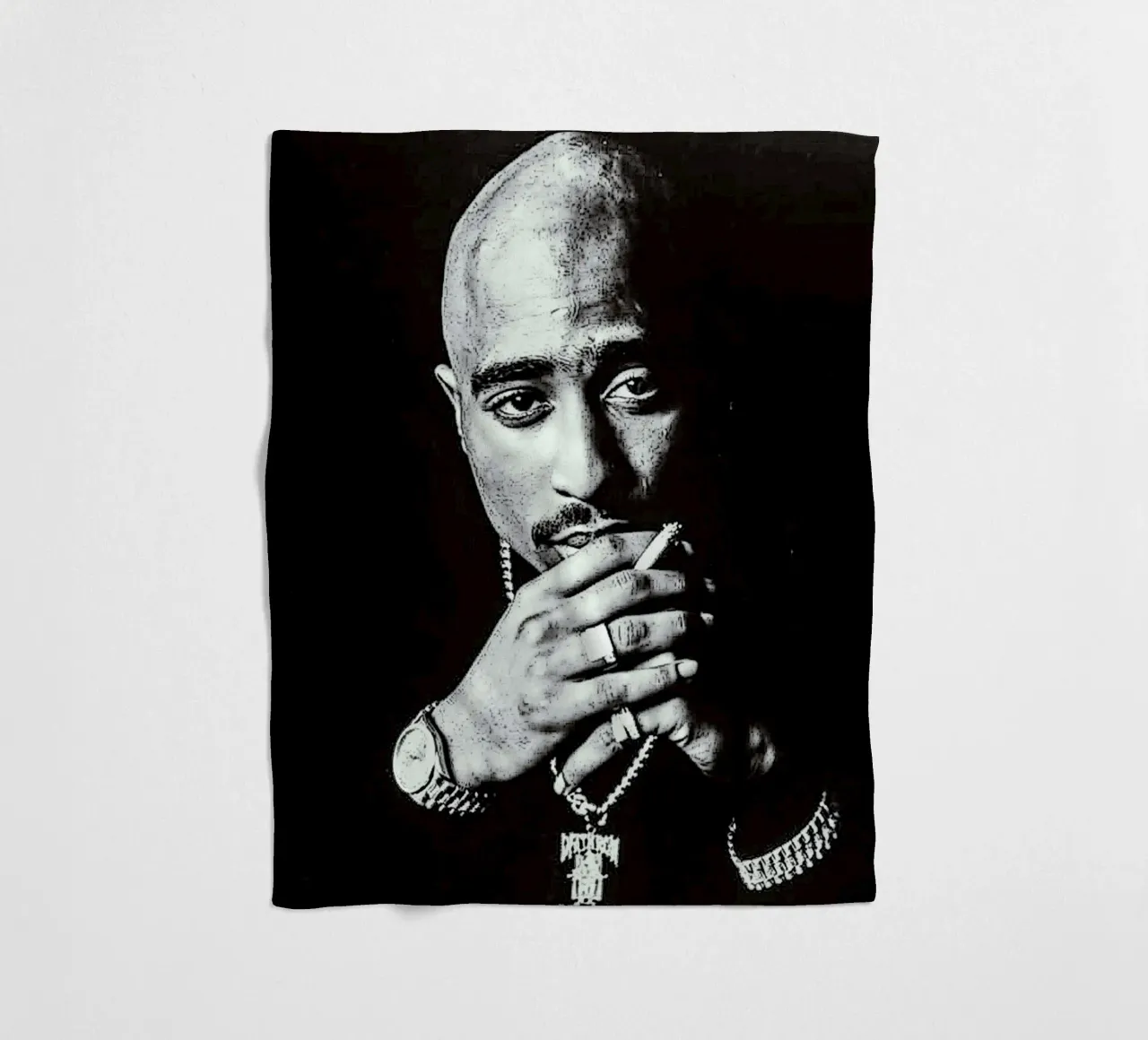 Tupac Shakur coperta in pile da vanhesling