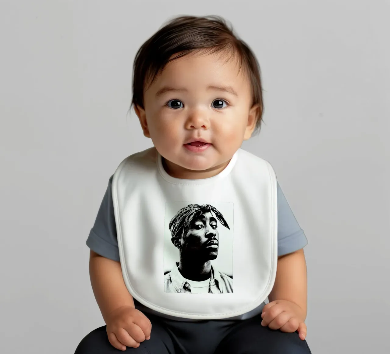 Tupac Shakur bavaglino da vanhesling