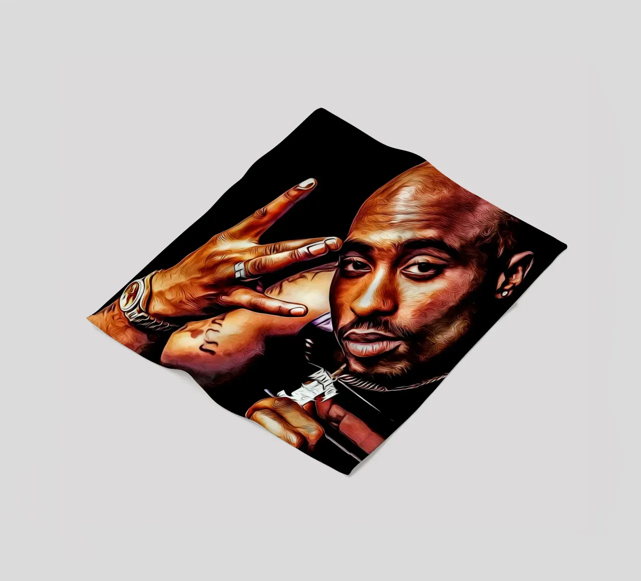 Tupac Shakur coperta in pile da vanhesling